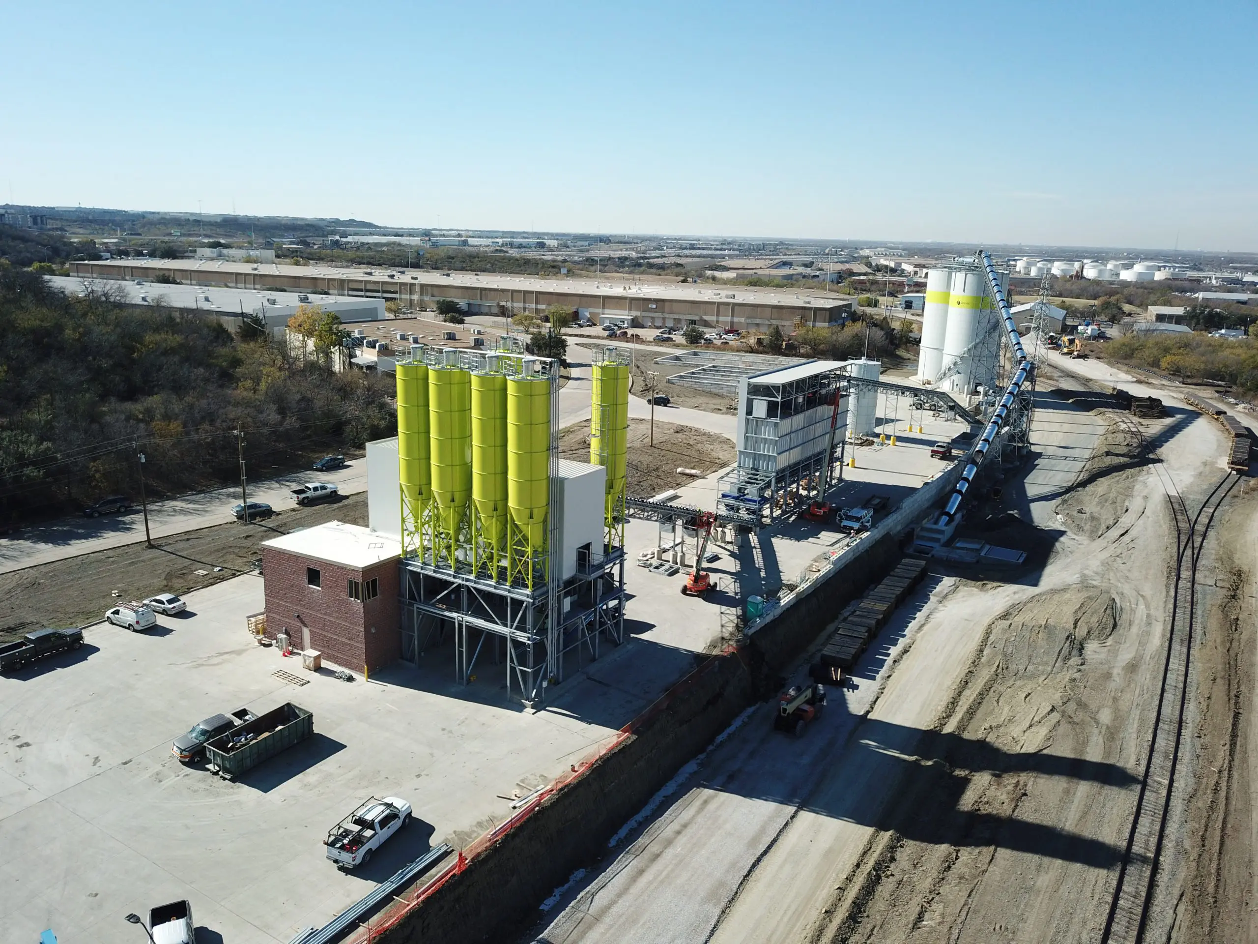 Concrete Batch Plant with Testing Facility and Office